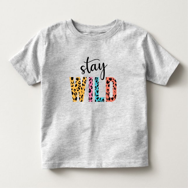 Camiseta Infantil Fique Selvagem (Frente)