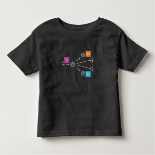 Camiseta Infantil Física da cisão nuclear Urânio Bário Krypton