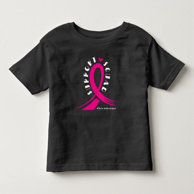 Camiseta Infantil Fita Rosa apoio ao cancer de mama (Frente)