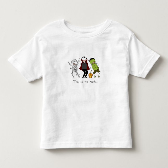 Camiseta Infantil Fizeram a erva-benta - o Dia das Bruxas (Frente)