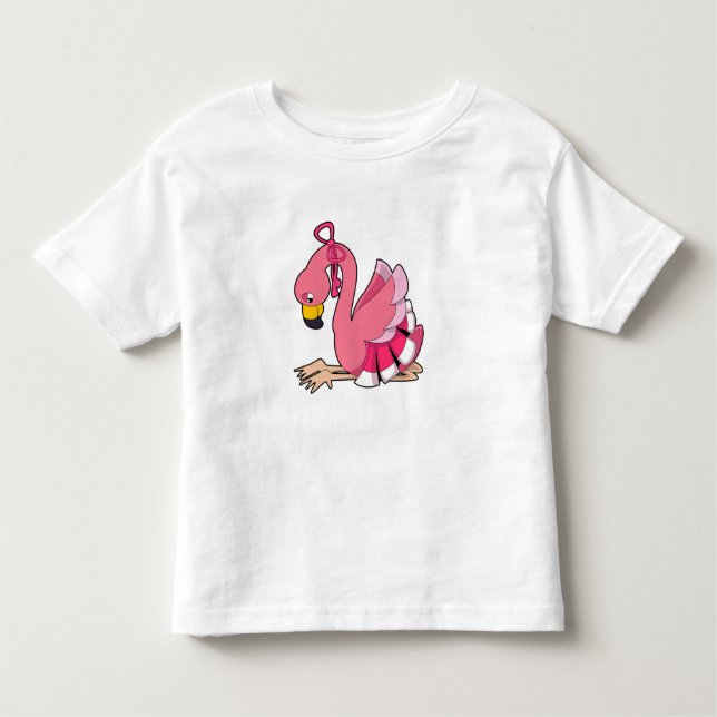 Camiseta Infantil Flamingo com Faixa de Opções (Frente)