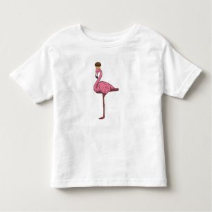 Camiseta Infantil Flamingo com Muffin