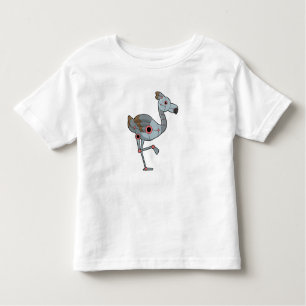 Camiseta Infantil Flamingo como Robô
