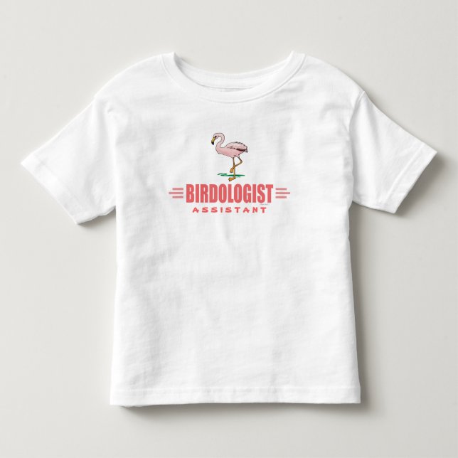 Camiseta Infantil Flamingo Engraçado (Frente)