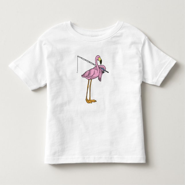 Camiseta Infantil Flamingo - Pesca do Peixe-Vara (Frente)