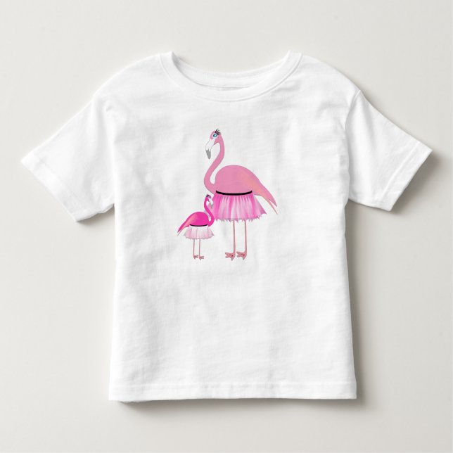 Camiseta Infantil Flamingo Toddler, Cor-de-rosa (Frente)
