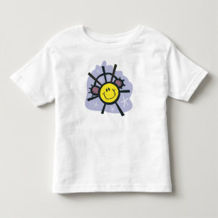 Camiseta Infantil Floco de neve amarelo com muffs da orelha