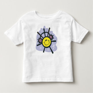 Camiseta Infantil Floco de neve amarelo com muffs da orelha