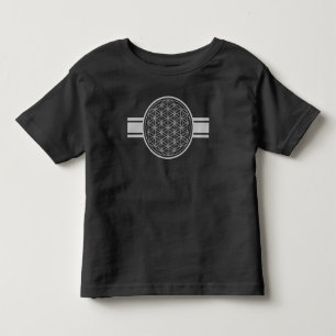 Camiseta Infantil Flor da Vida / Blume des Lebens - transpa branca.