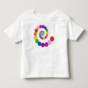 Camiseta Infantil Flor de DES Lebens da vida/Blume - pontos espirais