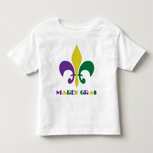 Camiseta Infantil Flor de lis do ~ do carnaval (Frente)