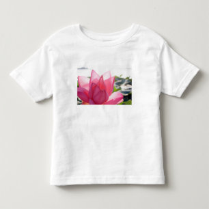 Camiseta Infantil Flor de lótus [Nelumbo speciosum] em cheio