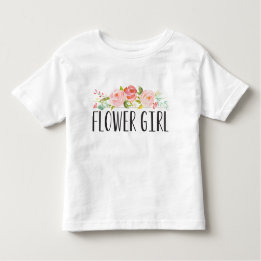 Camiseta Infantil Flor Girl Toddler Tee | Bridesman