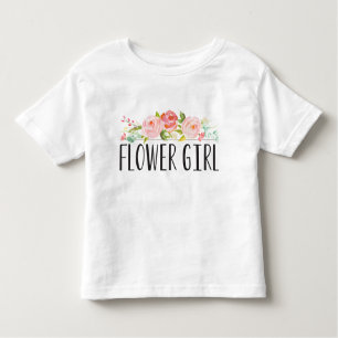 Camiseta Infantil Flor Girl Toddler Tee   Bridesman