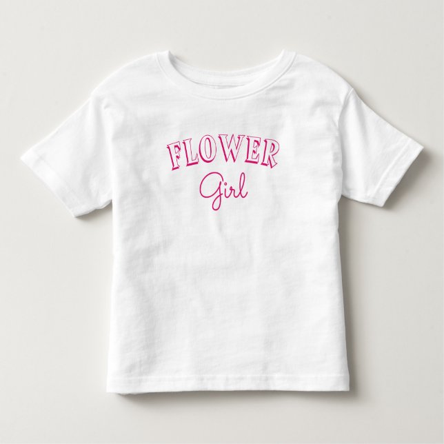 Camiseta Infantil Flor Moça Rosa (Frente)