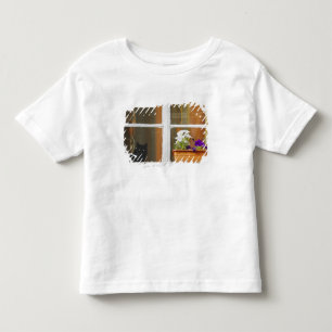 Camiseta Infantil Flor pela janela, Sighisoara, Romênia