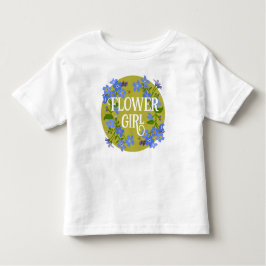 Camiseta Infantil Flor Rapariga Toddler Floral de Casamento Esquece-