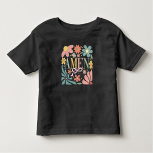Camiseta Infantil Floral Amen Art