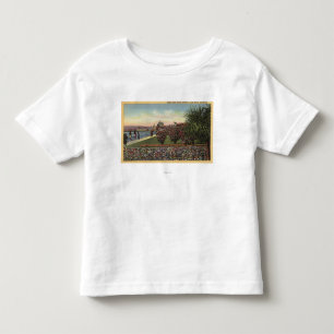 Camiseta Infantil Flores ao longo da avenida do leste do oceano