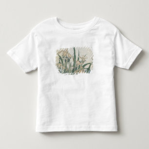 Camiseta Infantil Flores da íris e gafanhoto, c.1830-31