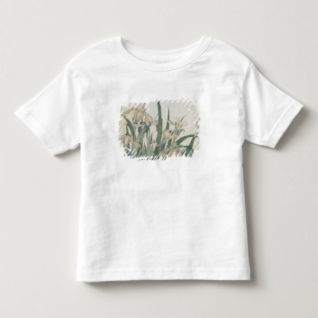 Camiseta Infantil Flores da íris e gafanhoto, c.1830-31 (Frente)