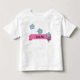 Camiseta Infantil Flores de Cartoon Personalizadas do Pie