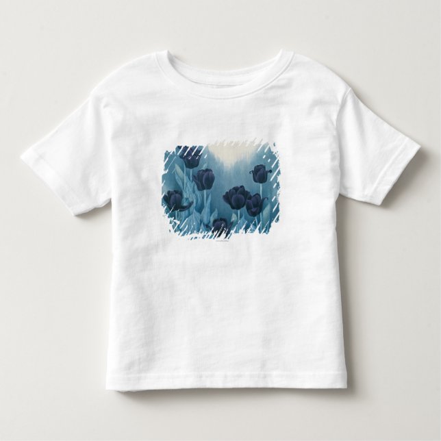 Camiseta Infantil Flores escuras (Frente)