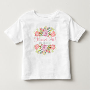 Camiseta Infantil Flores personalizadas bonitos
