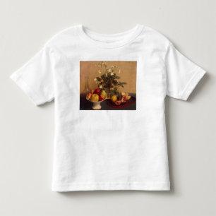 Camiseta Infantil Flores, prato com fruta e carafe, 1865