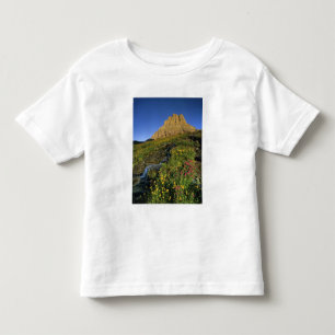 Camiseta Infantil Flores silvestres alpinas & Mt Clements em Logan P