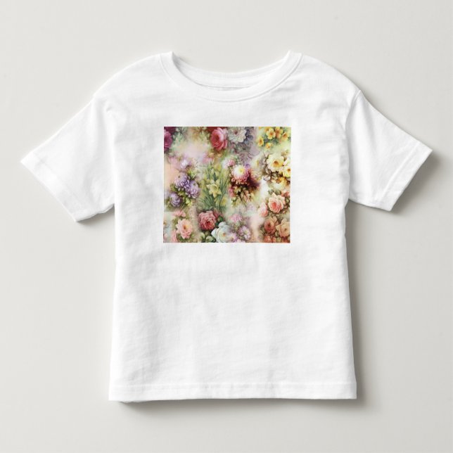 Camiseta Infantil Flores Vintage (Frente)