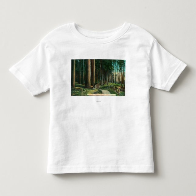 Camiseta Infantil Floresta SceneEugene, OU (Frente)