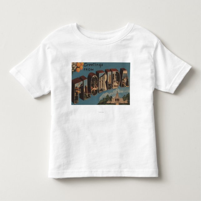 Camiseta Infantil Florida (construção principal) - grande letra (Frente)