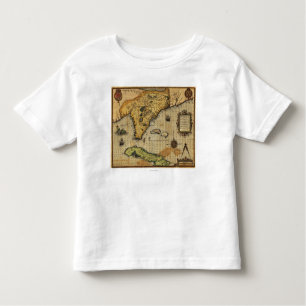 Camiseta Infantil FloridaPanoramic MapFlorida