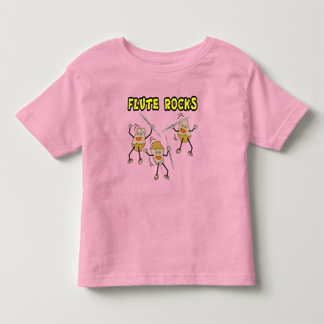 Camiseta Infantil Flute Rocks (Frente)