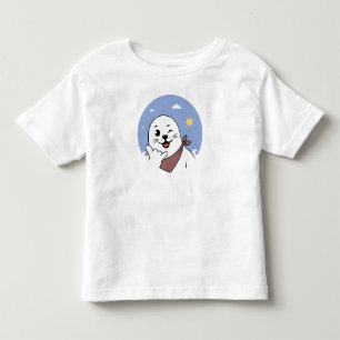Camiseta Infantil Foca Piscando o Olho com Bandana Fazendo Sinal de