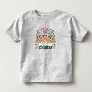 Camiseta Infantil Foco na bondade Gráfico do Groovy