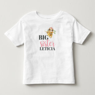 Camiseta Infantil Fofos e abetos personalizados, bebê de irmã mais