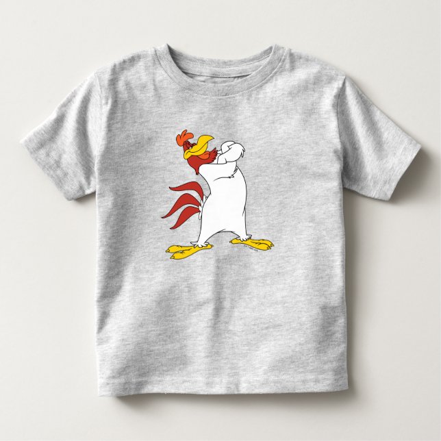 Camiseta Infantil Foghorn Leghorn Arms Cruzados (Frente)