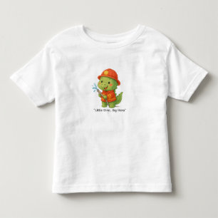 Camiseta Infantil Fogo Cute Dinossauro Bombeiro – Trabalhos Dino