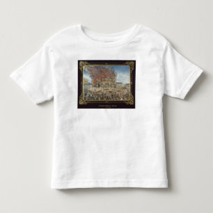 Camiseta Infantil Fogo no teatro real em Dresden