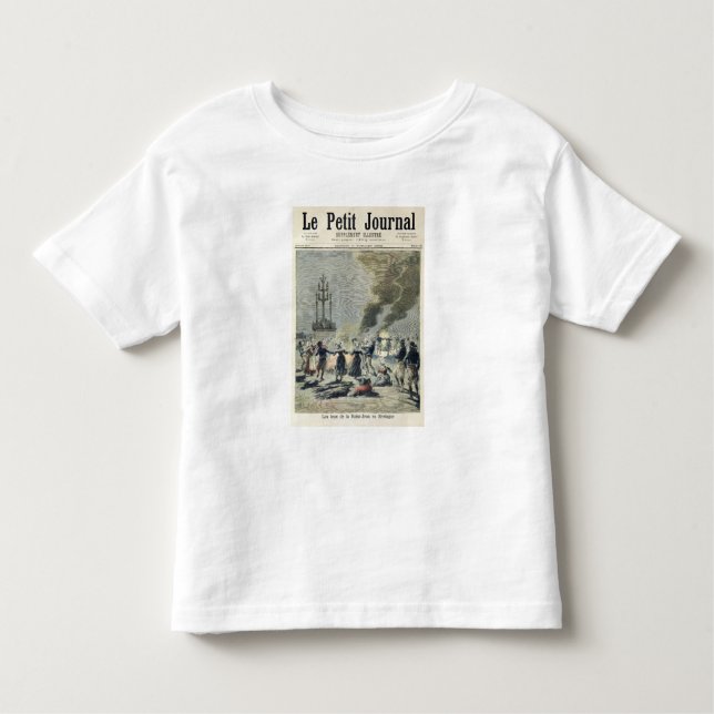 Camiseta Infantil Fogueiras iluminadas para comemorar dentro o (Frente)