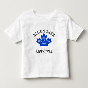 Camiseta Infantil Folha de Mapeamento do Estilo de Vida Bluenoser 90