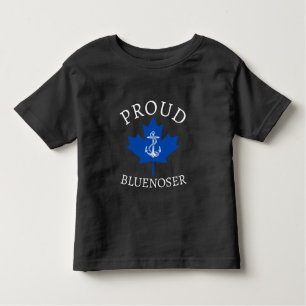 Camiseta Infantil Folha do mapeador de âncora Nova Scotia Orud Bluen
