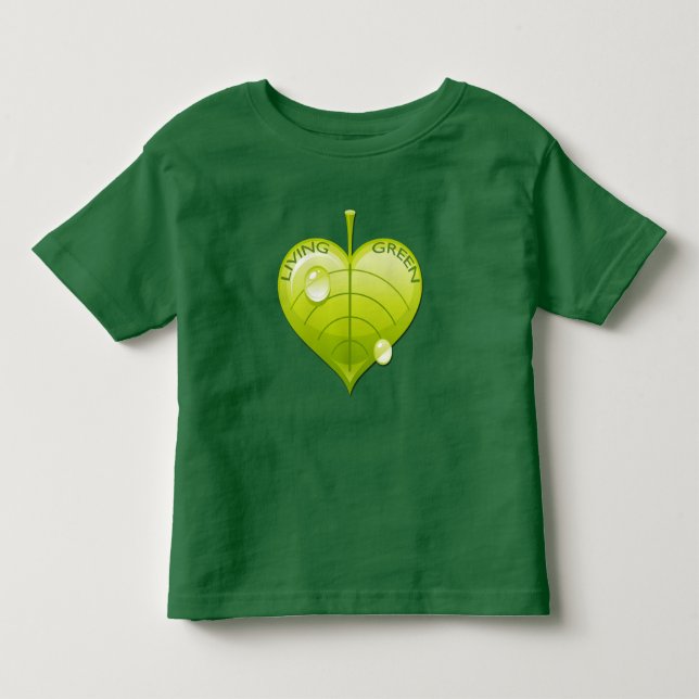 CAMISETA INFANTIL FOLHA VERDE VIVA (Frente)