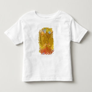 Camiseta Infantil Folhas de bordo vermelhas e amarelas, no sul