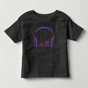 Camiseta Infantil Fones de ouvido Volume para cima