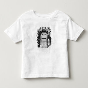 Camiseta Infantil Fontaine de la Reine, rua Santo-Denis, Paris