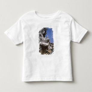 Camiseta Infantil Fontana dei Quattro Fiumi, Piazza Navona, Roma,
