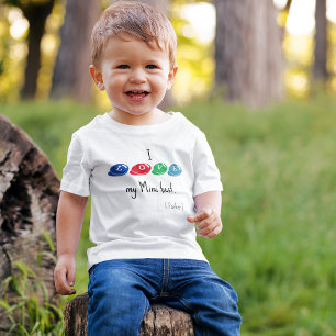 Camiseta Infantil Fonte Colorida de Doce Fofa 2T a 5/6T Jersey Fino